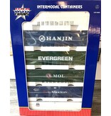 USA TRAINS Container Multipack mit 6 Containern Set 3