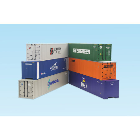 USA TRAINS Container Multipack mit 6 Containern Set 4