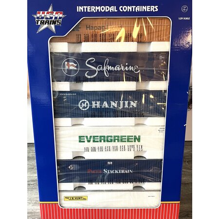 USA TRAINS Container Multipack mit 6 Containern Set 5