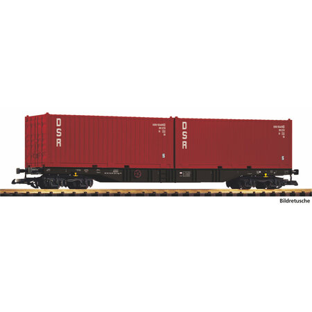 PIKO G Containertragwagen DR IV mit 2 Containern "DSR"