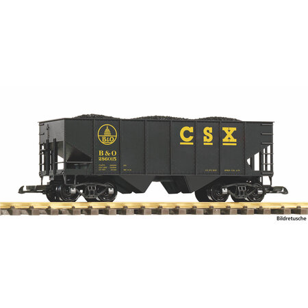 PIKO G Schüttgutwagen CSX / B&O mit Kohleladung