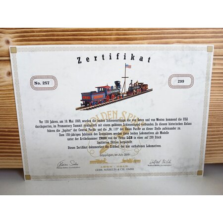LGB Dampflokomotiven-Set "Golden Spike" 29000 (neuwertig)