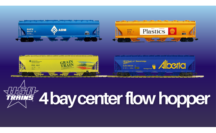 USA Trains 4 Bay Center Flow Hopper