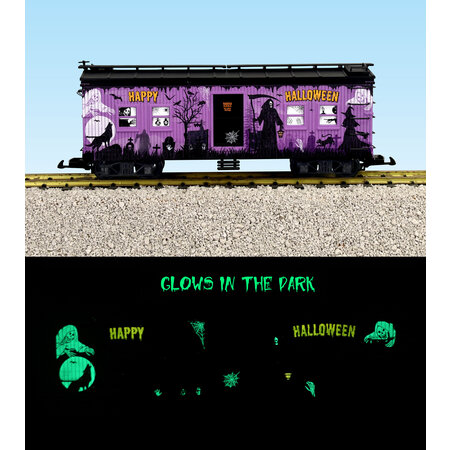 USA TRAINS Neuheit 2025 Happy Halloween Glow in the Dark Bunk car