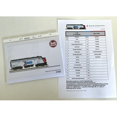 LGB Amtrak Diesellok F7A DCC/MFX/SOUND wie neu
