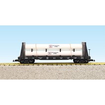 Pipe Load Flat Car Bethlehem Steel #1011 beladen mit Rohren