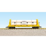 USA TRAINS Pipe Load Flat Car Chessie #79513 beladen mit Rohren