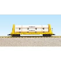 Pipe Load Flat Car Chessie #79513 beladen mit Rohren