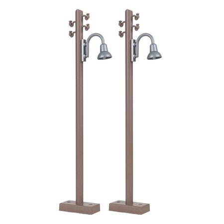 POLA Holzmast mit Bogenleuchte, 2 Stück