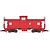 USA TRAINS Extended Vision Caboose Red Unlettered