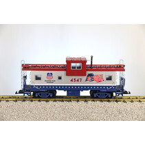 Extended Vision Caboose Patriotic with flag