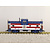 USA TRAINS Extended Vision Caboose Patriotic (US Seal)