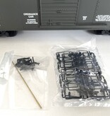 USA TRAINS Steel Box Car United States Army mit Metallachsen (guter Zustand)