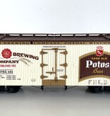 USA TRAINS Reefer Potosi Brewing mit Metallachsen (guter Zustand)