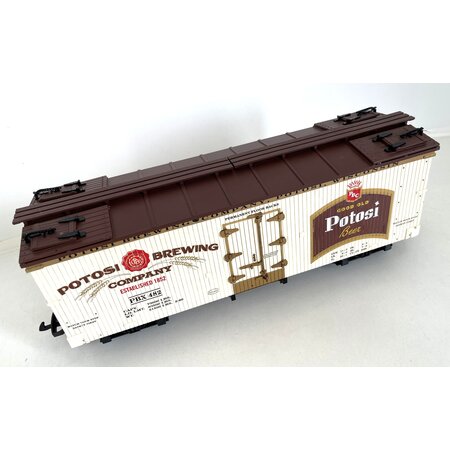 USA TRAINS Reefer Potosi Brewing mit Metallachsen (guter Zustand)