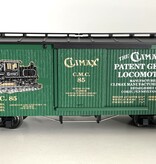 USA TRAINS Wood Box Car Climax Manufacturing mit Metallachsen (guter Zustand)