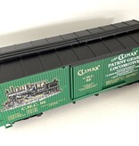 USA TRAINS Wood Box Car Climax Manufacturing mit Metallachsen (guter Zustand)