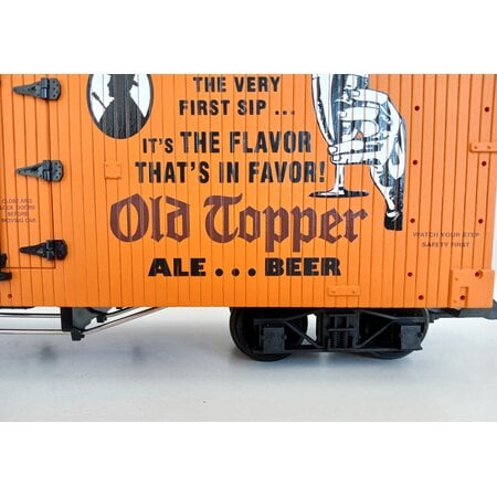 USA TRAINS Reefer Old Topper Ale mit Metallachsen (guter Zustand)