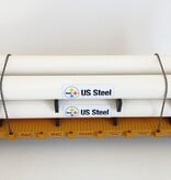USA TRAINS Pipe Load Flat Car Union Pacific beladen mit Rohren  (guter Zustand)