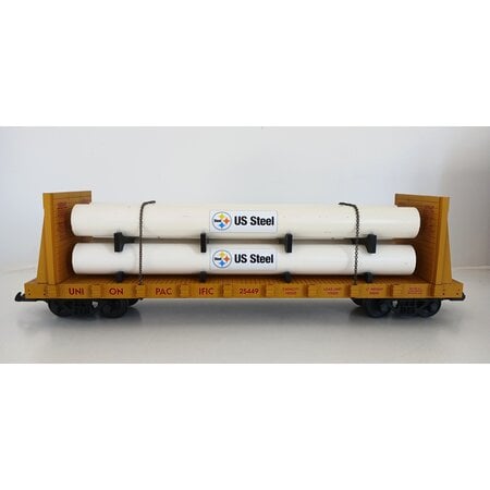 USA TRAINS Pipe Load Flat Car Union Pacific beladen mit Rohren  (guter Zustand)