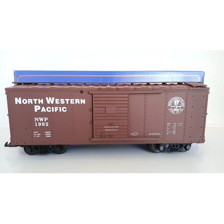 USA TRAINS Steel Box car North Western Pacific mit Metallachsen (guter Zustand)
