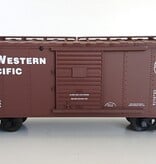 USA TRAINS Steel Box car North Western Pacific mit Metallachsen (guter Zustand)