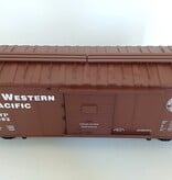 USA TRAINS Steel Box car North Western Pacific mit Metallachsen (guter Zustand)