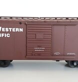 USA TRAINS Steel Box car North Western Pacific mit Metallachsen (guter Zustand)
