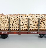 PIKO Pennsylvania Flatcar mit Echtholz-Ladung und Rungen (sehr guter Zustand)