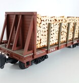 PIKO Pennsylvania Flatcar mit Echtholz-Ladung und Rungen (sehr guter Zustand)