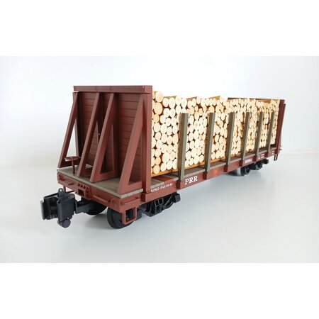 PIKO Pennsylvania Flatcar mit Echtholz-Ladung und Rungen (sehr guter Zustand)