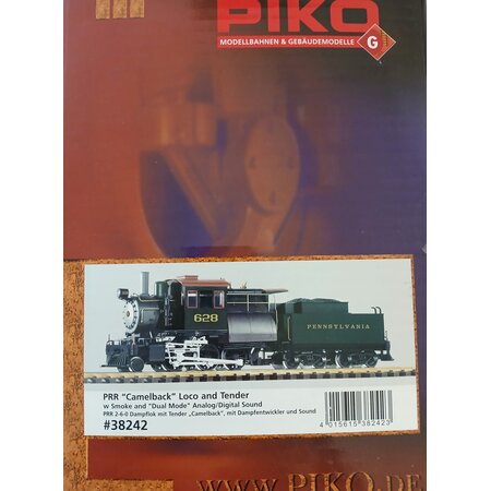PIKO G Dampflok mit Tender "Camelback" PRR (inkl. Sound+Rauch) sehr guter Zustand