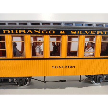 LGB Durango & Silverton Coach mit LED Beleuchtung und Figuren  (guter Zustand)