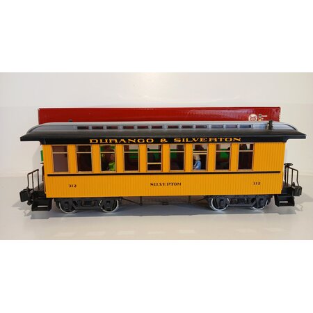 LGB Durango & Silverton Coach mit LED Beleuchtung und Figuren  (guter Zustand)