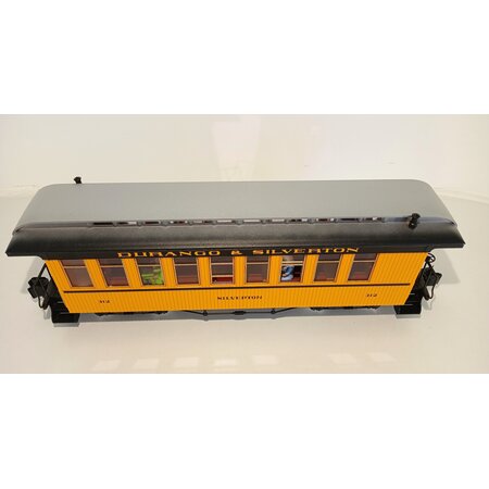 LGB Durango & Silverton Coach mit LED Beleuchtung und Figuren  (guter Zustand)