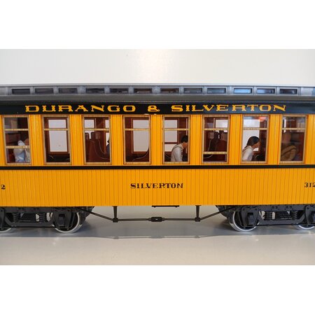 LGB Durango & Silverton Coach mit LED Beleuchtung und Figuren  (guter Zustand)