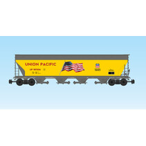 4 Bay Center Flow Hopper Union Pacific with flag