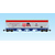 USA TRAINS 4 Bay Center Flow Hopper Patriotic with flag