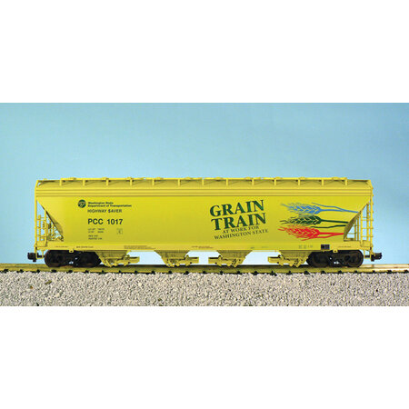 USA TRAINS 4 Bay Center Flow Hopper Grain Train