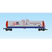 55 ft. Modern Tank Car Patriotic with flag