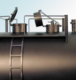 USA TRAINS 42 ft. Modern Tank Car Patriotic with flag