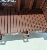USA TRAINS Center Beam Flat Car Northern Pacific (ohne Ladung) mit kleineren Mängeln