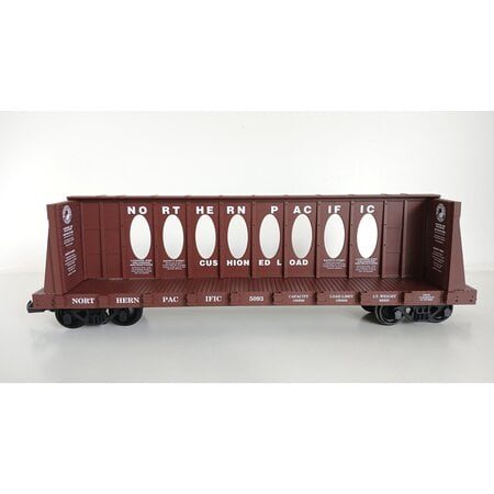 USA TRAINS Center Beam Flat Car Northern Pacific (ohne Ladung) mit kleineren Mängeln