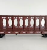 USA TRAINS Center Beam Flat Car Northern Pacific (ohne Ladung) mit kleineren Mängeln