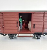 LGB DR gedecker Güterwagen RüBB  mit Beleuchtung und Inneneinrichtung (gebraucht)