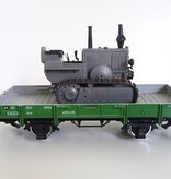 LGB 4010 Niederbordwagen mit POLA Lanz Bulldog Raupenschlepper