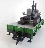 LGB 4010 Niederbordwagen mit POLA Lanz Bulldog Raupenschlepper