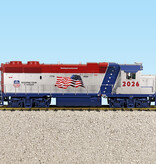 USA TRAINS GP 38-2 Patriotic with Flag