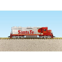 GP 38-2 Santa Fe Warbonnet Red/Silver