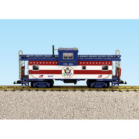 USA TRAINS Extended Vision Caboose Patriotic (US Seal)